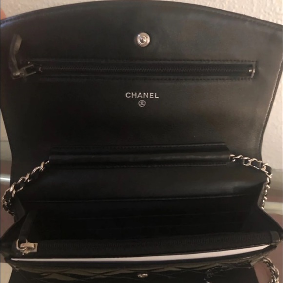 Chanel Black Patent Leather WOC Wallet on Chain - Picture 5 of 8